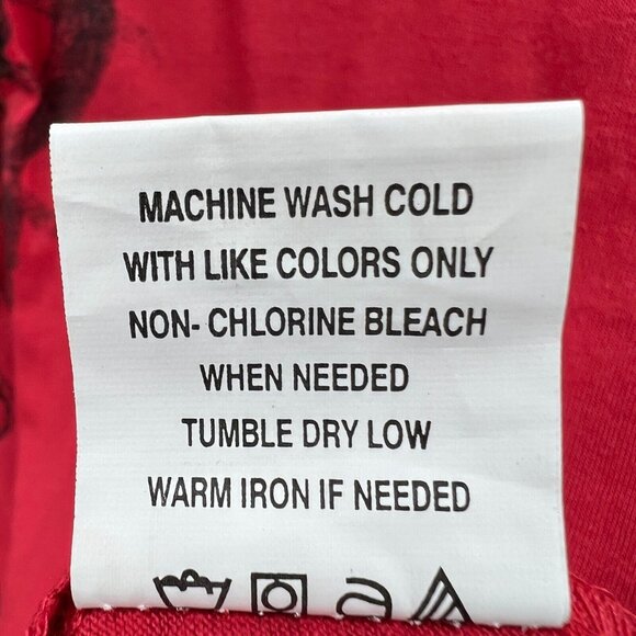 True Urban Mens Shirt Large Red 100% Cotton Short Sleeve‎ Pullover Skull NWT - Picture 8 of 11